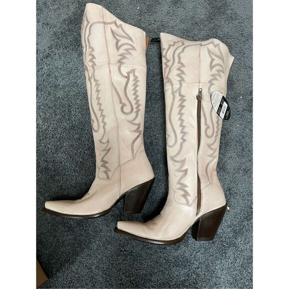 Brand New Dan Post Women’s 10M Loverly Knee High Leather Snip Western Boots - Picture 5 of 16